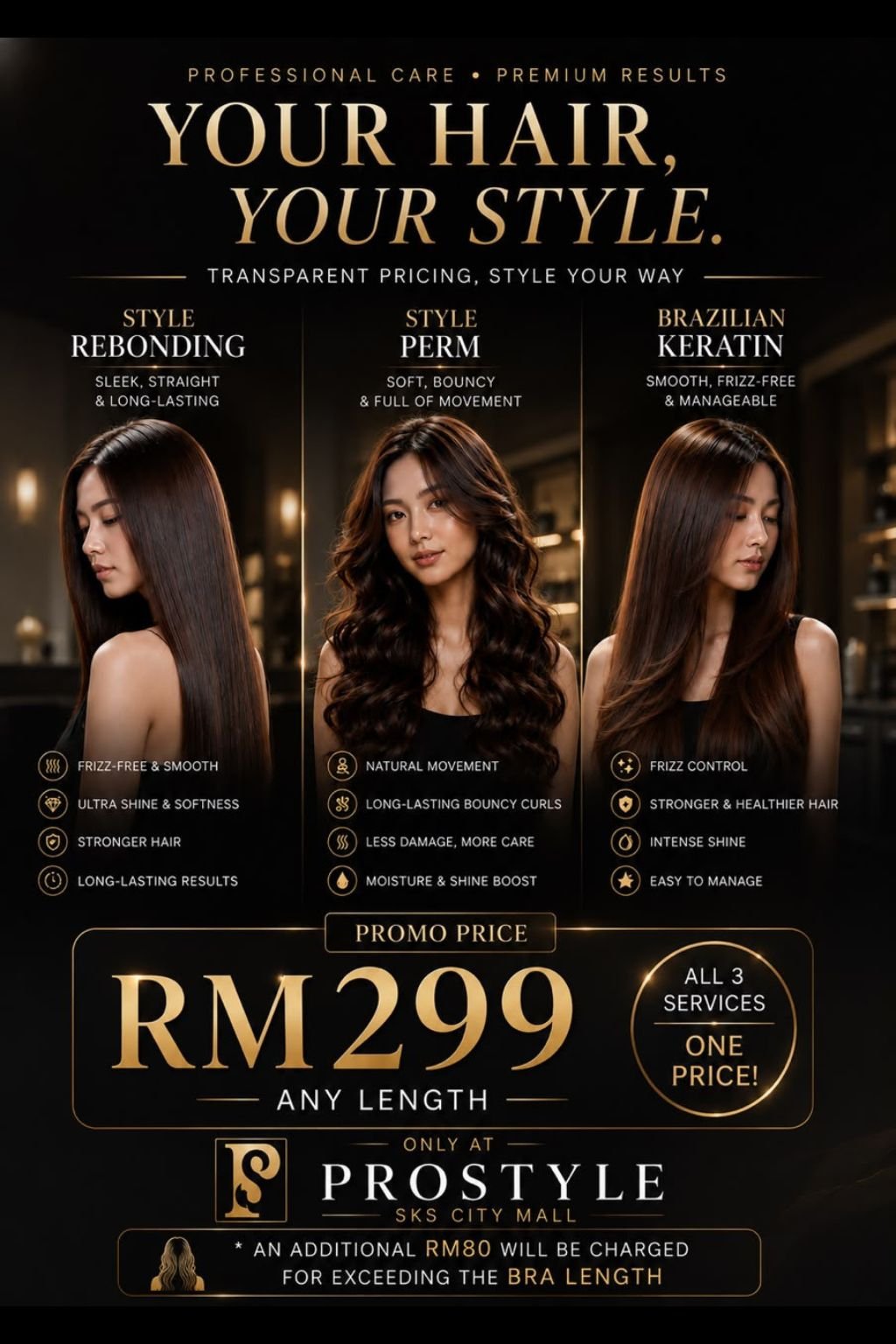 Prostyle Promo Rebonding, Perm, Keratin